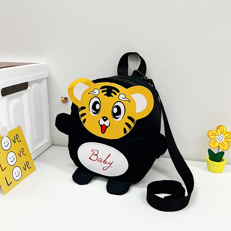 A cute cartoon tiger-shaped backpack for children to prevent getting lost, a lightweight and fashionable baby backpack, and a kindergarten schoolbag Specification drawing