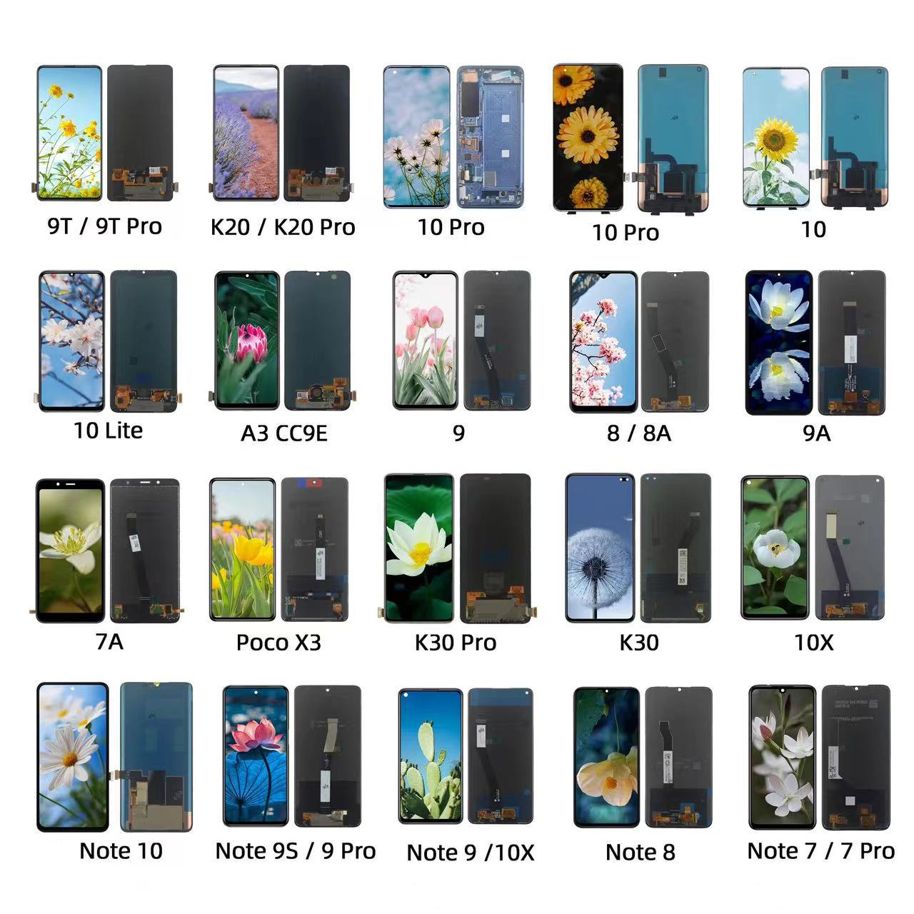 Applicable to redmi Note 10/11/12/13 pro plus screen assembly redmi 7/8/9 mobile phone screen LCD details Picture