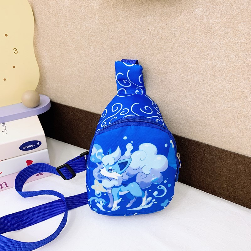 The 2025 new children's chest bag, cute cartoon, fashionable coin purse, crossbody bag for boys and girls, and the trend of small backpacks for kindergartens Specification drawing