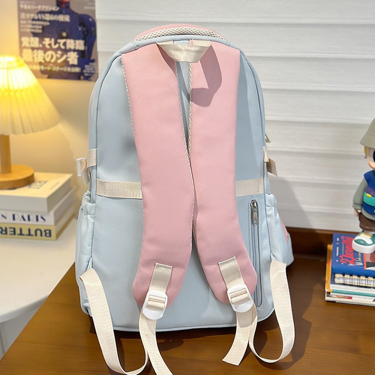 New Japanese large-capacity multi-compartment schoolbag, fashionable girl backpack, cute transparent tutorial bag, niche backpack Specification drawing