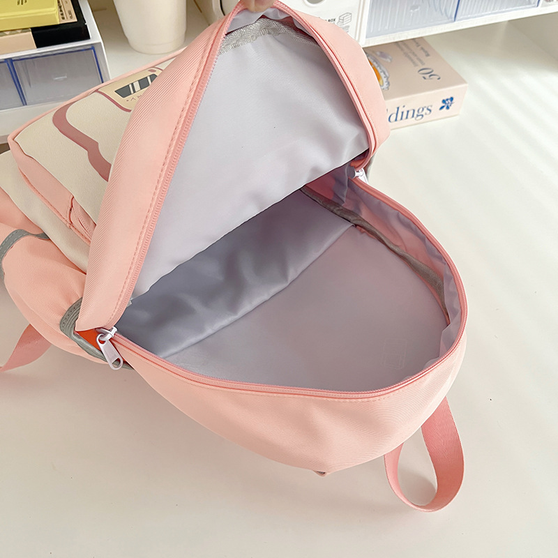 2024 New Instagram schoolbag for girls' outings, cute and simple, versatile for college students, lightweight for spring outings and classes Specification drawing