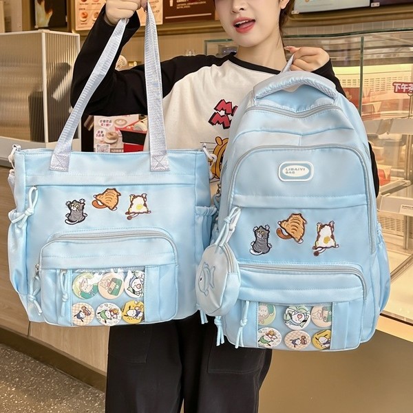 The new forest-themed ins bag features a high level of appearance, is fresh, sweet and cute. It comes with a cute little cat smudging pain bag, a tutorial bag and a large capacity backpack full figure