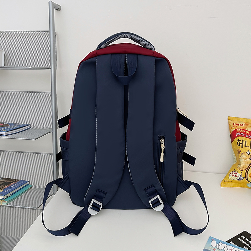 New schoolbag for girls, Korean version, ins school style, primary school backpack, casual and simple, college couple backpack Specification drawing