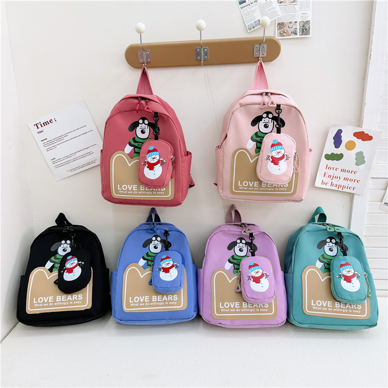 Children's bags, large-capacity girls' backpacks, cute cartoon baby schoolbags, backpacks for middle and senior class boys in kindergartens full figure