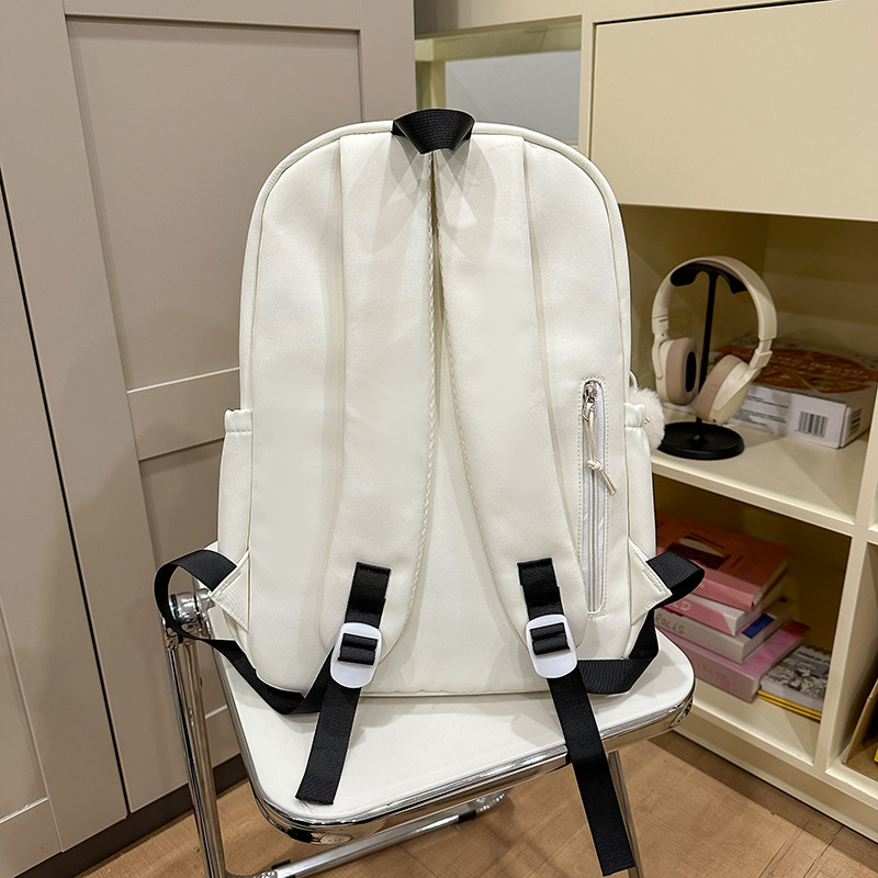 Schoolbag for girls, high school students, high appearance level, large-capacity graffiti backpack, cute Instagram, lightweight backpack for primary and secondary school students Specification drawing