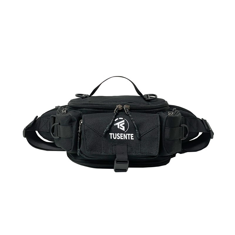 Men's ins cool sporty crossbody bag, outdoor commuting backpack, women's large-capacity cycling bag, couple's waist bag Item Picture