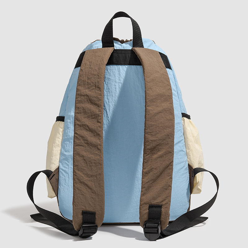 Mountain-style outdoor badminton backpack, casual, lightweight and large-capacity backpack, trendy sports drawstring drawstring schoolbag Specification drawing