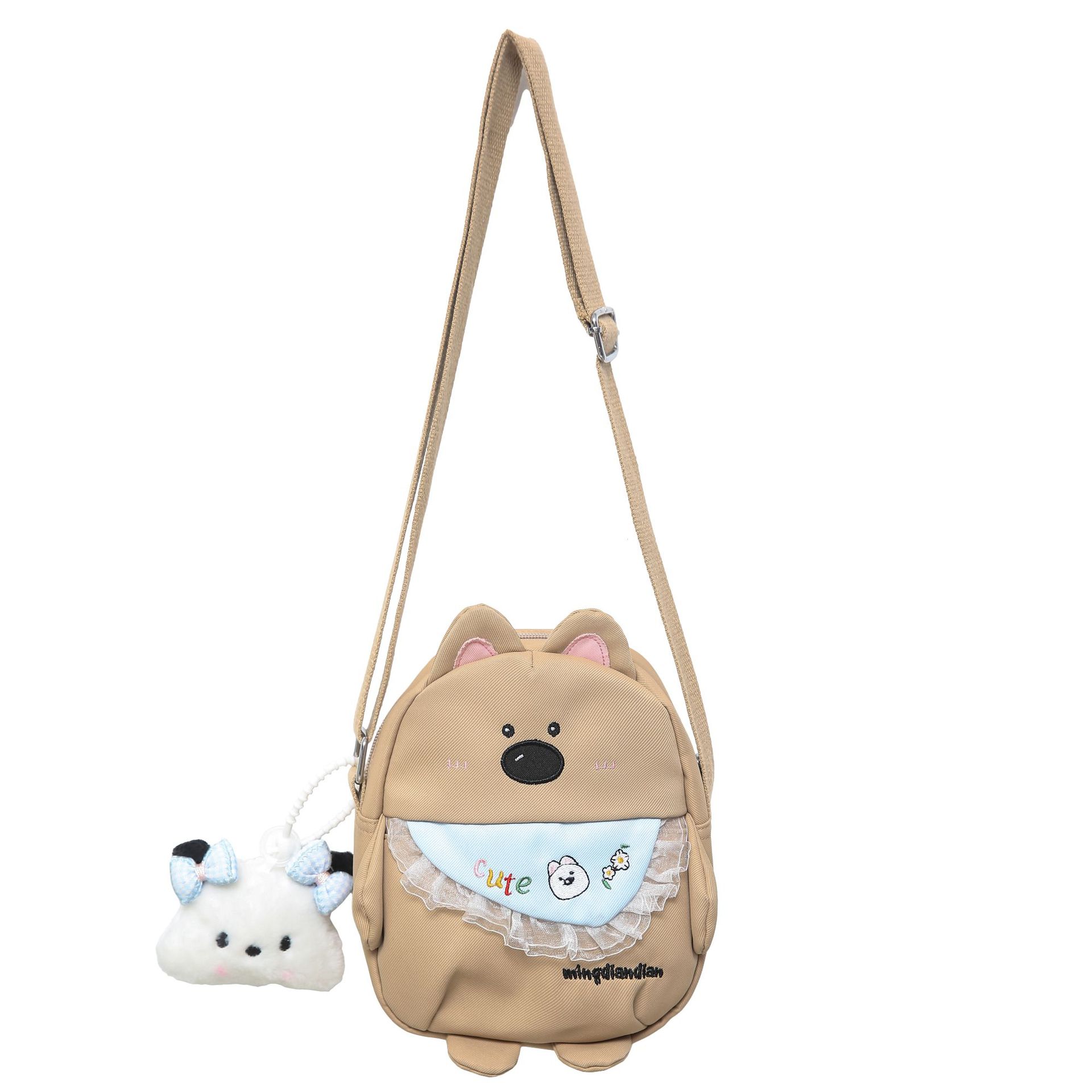 Cute puppy cartoon small bag for girls, ins Japanese style versatile casual single-shoulder student phone bag, girl crossbody bag Item Picture