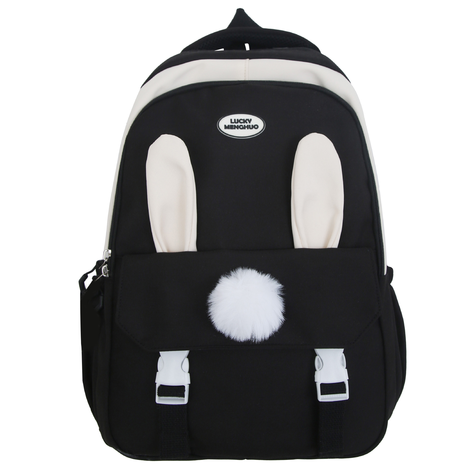 New student backpack set, Korean version Harajuku middle and high school campus schoolbag, large-capacity primary school student tutorial bag Item Picture
