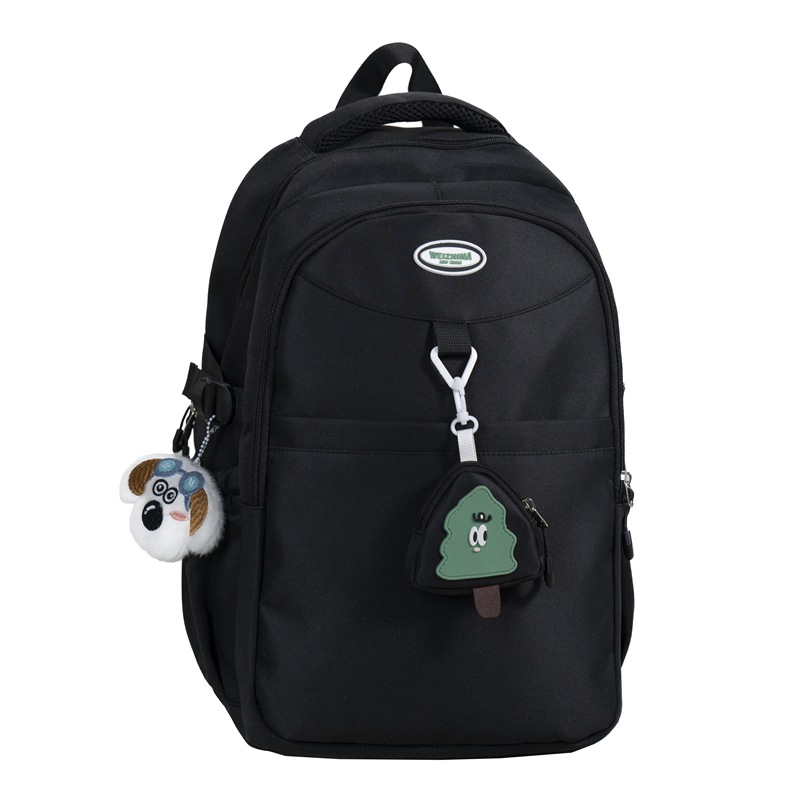 High-quality, large-capacity, Korean-style color-blocking schoolbag for junior and senior high school students, high appearance level, spine support backpack, casual and versatile backpack Item Picture