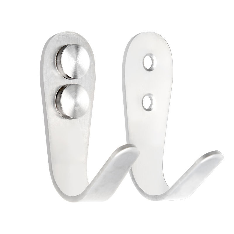 Stainless steel single hooks, single hooks for student schoolbags and clothes, bathroom and kitchen, behind the door, coat hooks, toilet hooks, single hooks Item Picture