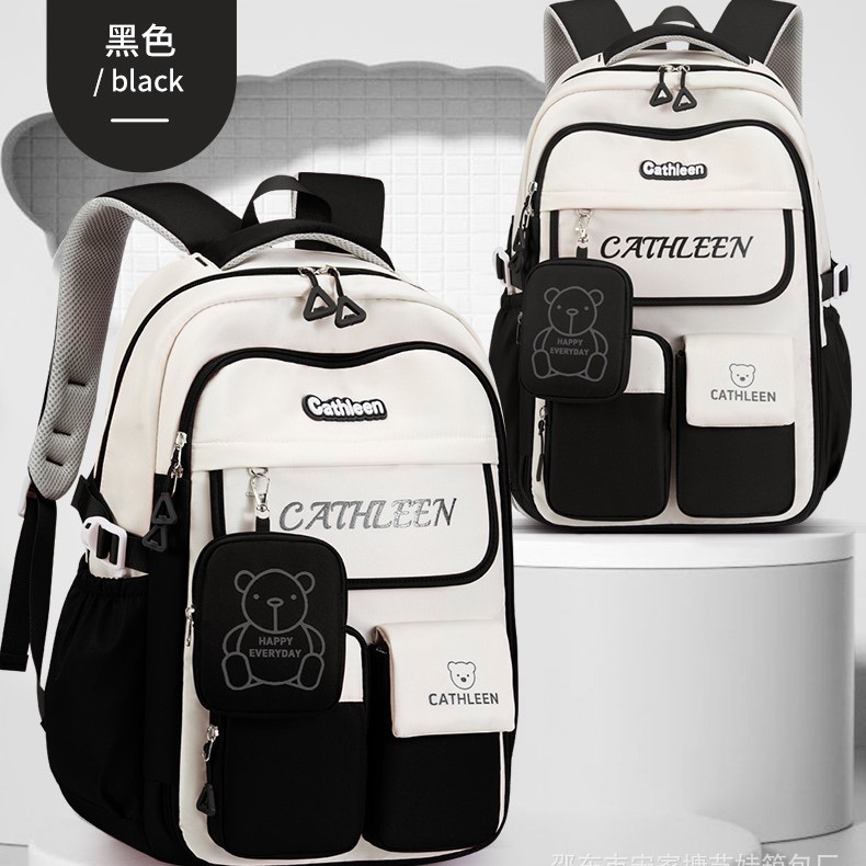 New primary school schoolbag for girls 1-3-6 grade light and cute for girls junior high school outdoor spring outing backpack Specification drawing