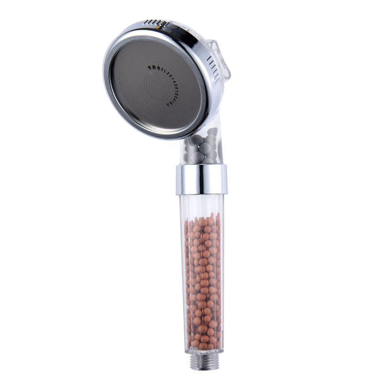 Three-speed adjustable shower head, powerful water output, water filtration, water quality pressure increase, hand-held shower head for bathing Item Picture