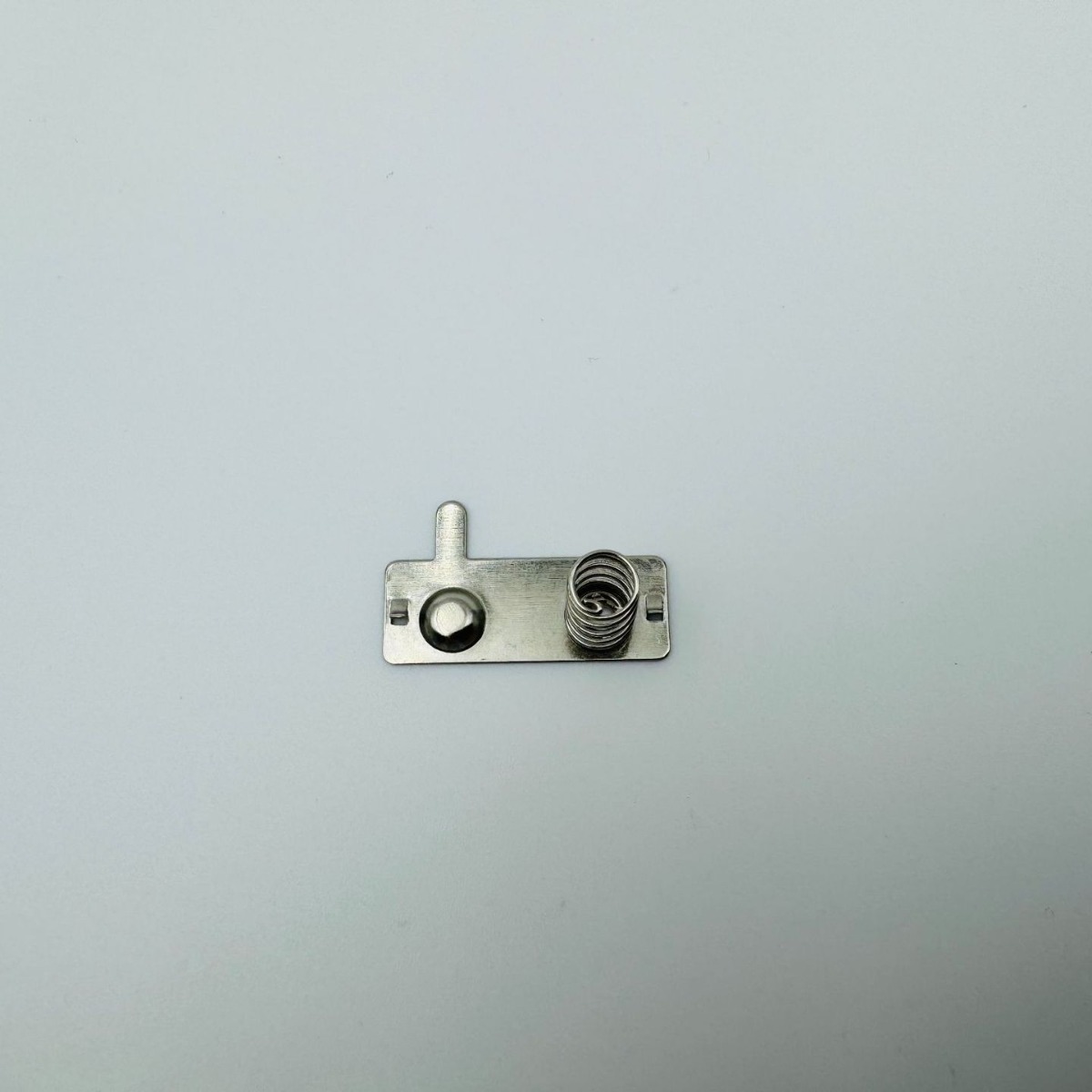 No. 5 battery spring piece stainless steel contact spring, positive and negative electrode welded spring, No. 7 battery contact piece coiled spring factory Specification drawing