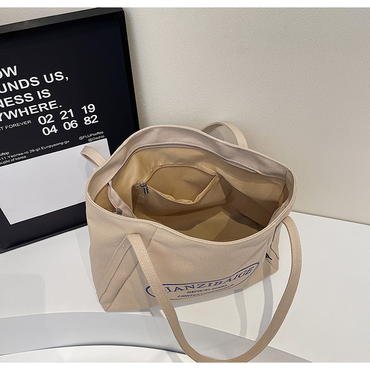 2020 New Korean-style niche retro laid-back tote bag, large-capacity single-shoulder crossbody bag, office commuting underarm bag Specification drawing