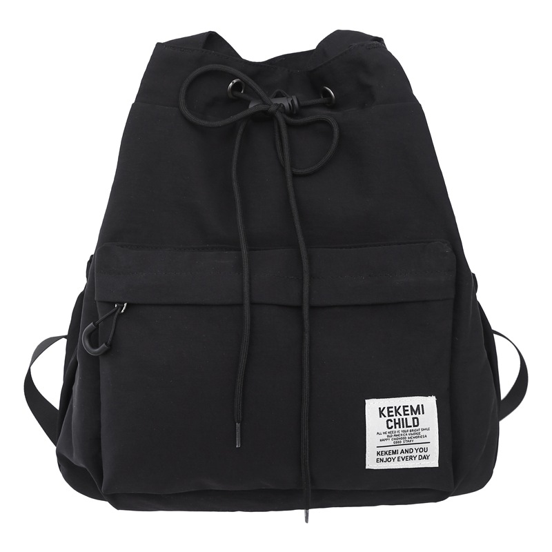 Multi-purpose drawstring drawstring bags, schoolbags, single-shoulder bags for female college students, lightweight class backpacks, and niche couple backpacks Item Picture