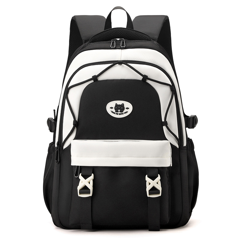 New type of schoolbag for primary school students, Korean version for junior high school students, high appearance level, large capacity, lightweight and load-reducing backpack for grades 3-6 Item Picture