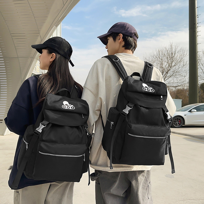 2025 New trendy brand fashionable and versatile backpack, casual, lightweight, sports and travel large-capacity backpack, personalized schoolbag details Picture