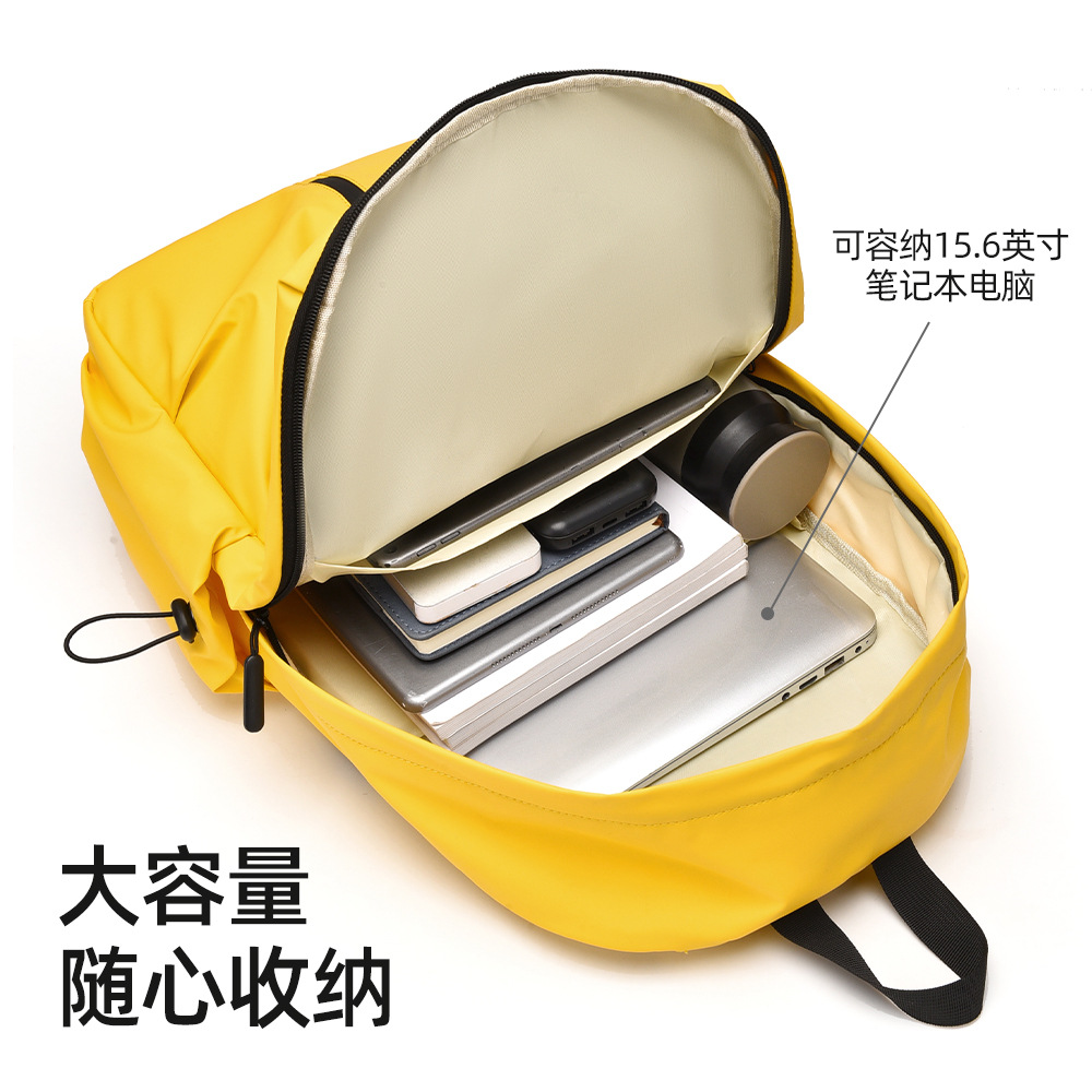 The new girls' backpack has a high appearance level. It is a dopamine colorful casual sports backpack for outdoor travel and mountain climbing details Picture