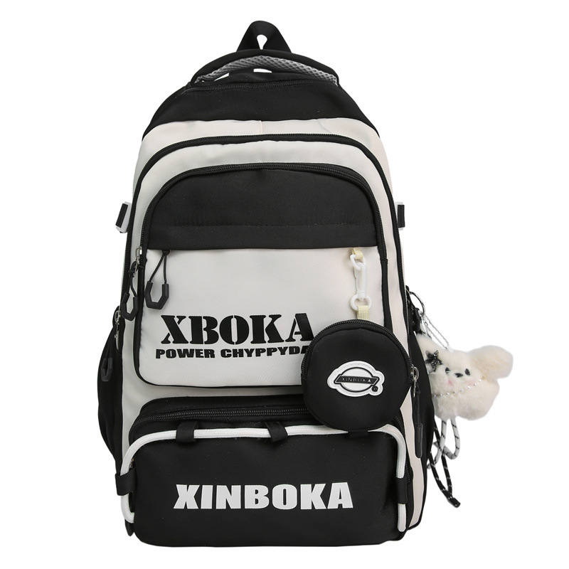 A new high-appearance-level, fresh letter tutorial bag for junior and senior high school students from the Korean version of ins Item Picture
