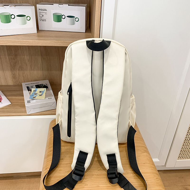 Japanese-style lightweight retro backpack, Korean-style ins college student schoolbag, simple, large capacity, versatile, high appearance level backpack Specification drawing