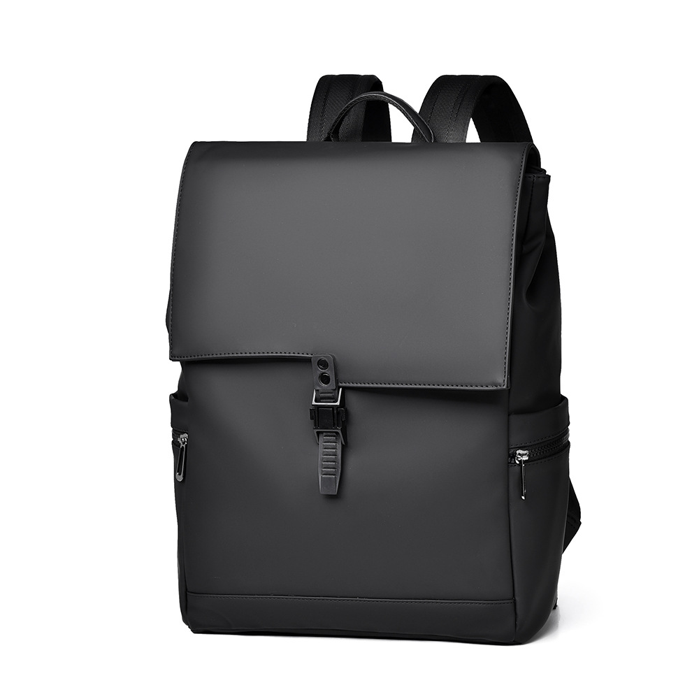 The new men's casual backpack exudes a sense of high-end fashion and individuality. It is a simple and casual solid-color backpack for men Item Picture