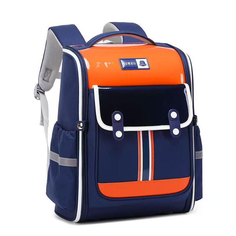New children's schoolbag for grades one, two, three, four, five and six - boys and girls - shoulder bag for reducing burden and protecting spine Item Picture