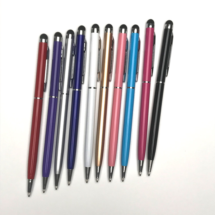 Toothpick pen, universal solid color metal ballpoint pen, mobile phone touch screen stylus, dual-function tablet capacitive pen, stylus Application Scenario