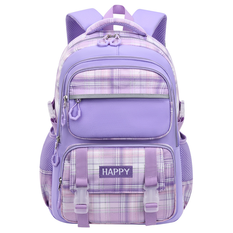 The schoolbag for girls in grades one, two, three to six of primary and secondary school is equipped with a large capacity backpack that supports the spine and reduces the burden. It is super light Item Picture