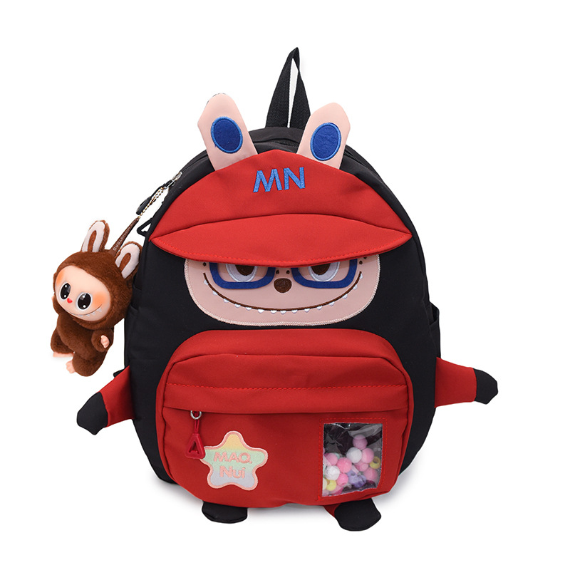 New high-appeartion-level cute cartoon doll schoolbag for kindergarten and primary school students, casual, simple and lightweight commuting backpack Item Picture