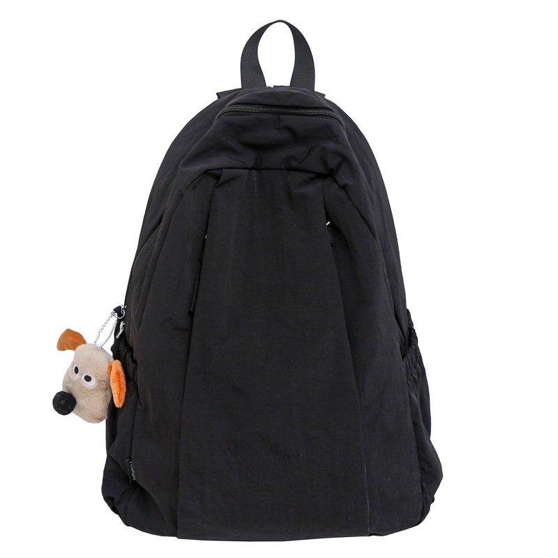 A lightweight, solid-color, simple and water-resistant casual travel backpack with a laid-back style from Korean Instagram Item Picture