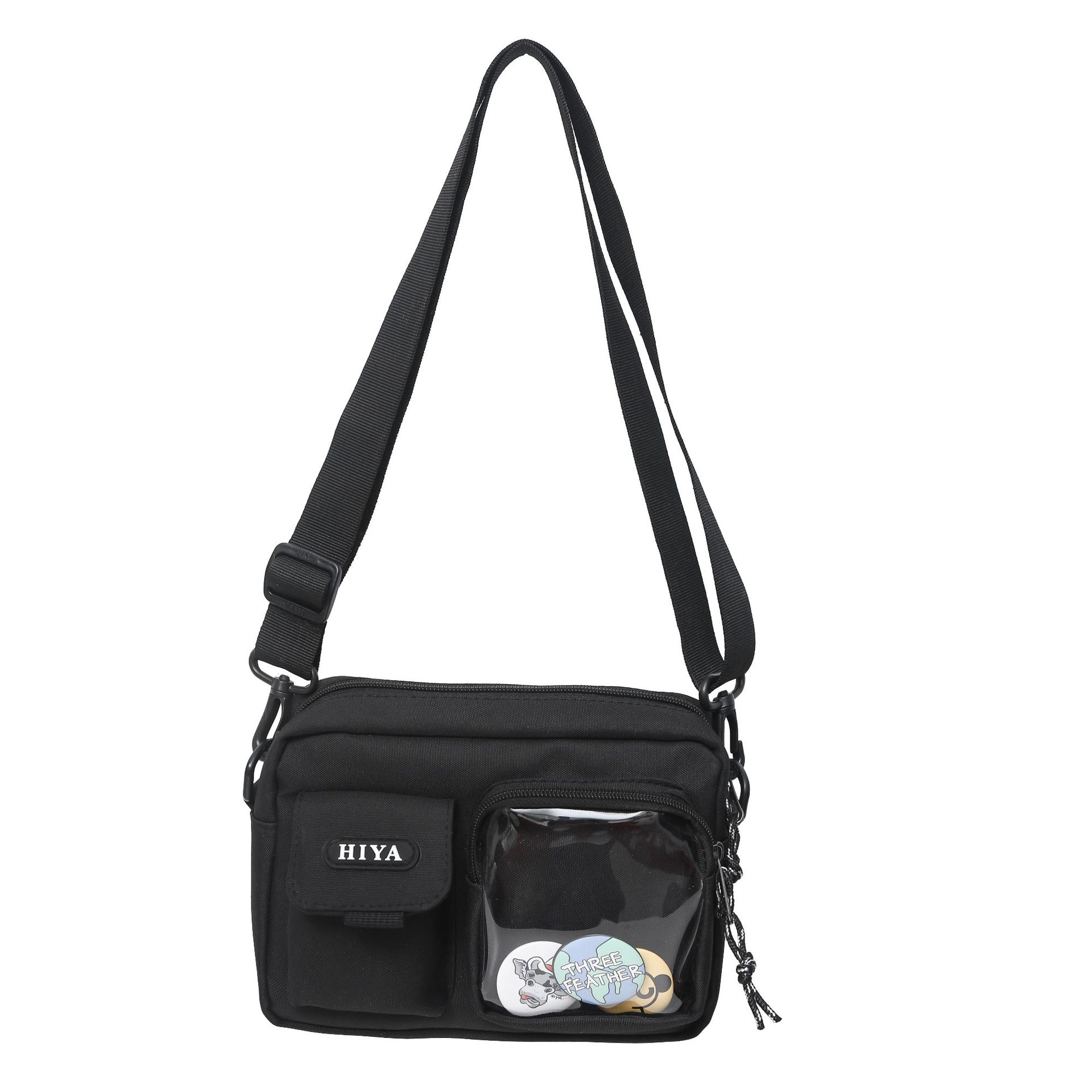 2025 New trendy crossbody bag, streetwear student men's single-shoulder bag, Japanese-style casual wear men's waist Item Picture