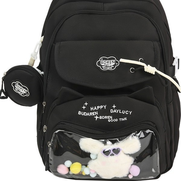 A new Japanese-style ins high-appearance-level fresh and sweet 2D pain-relieving bag, a large-capacity backpack for junior and senior high school students Item Picture