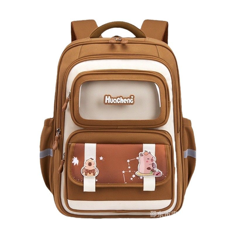Customized Kapibala new schoolbag for boys and girls, wear-resistant and dirt-resistant children's schoolbag with large capacity Item Picture