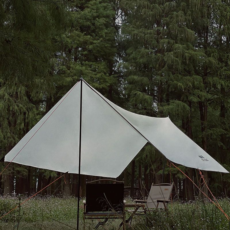 Diwino large sky tent outdoor sunshade canopy sun protection and rain protection portable dew camping beach cool Zhao Zhi Zhou Item Picture