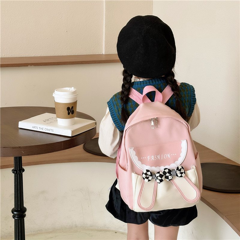 Kindergarten children, boys and girls, 1-3-5 Cute cartoon backpack, baby light backpack, bow schoolbag Specification drawing