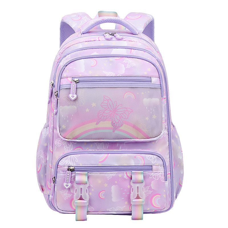 New large-capacity multi-functional schoolbag for female students from grades one, two, three to six, in the style of a refrigerator Item Picture