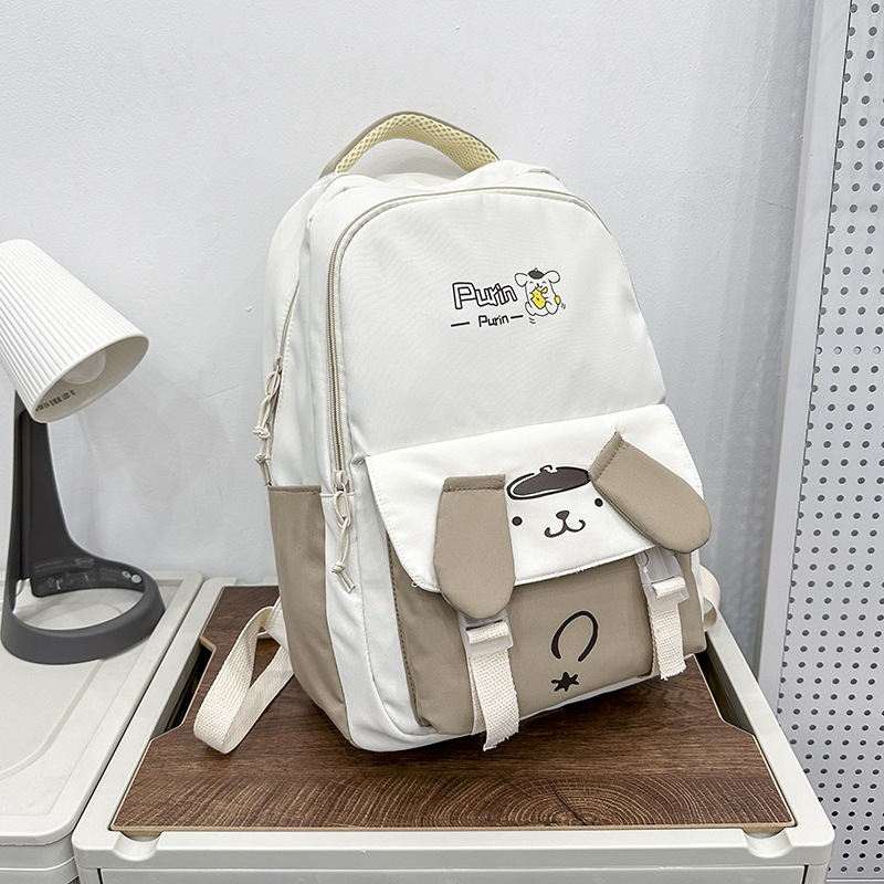 Korean version 2024 autumn and winter new children's bag with cartoon pattern nylon backpacks for grades 1-3 primary school students details Picture