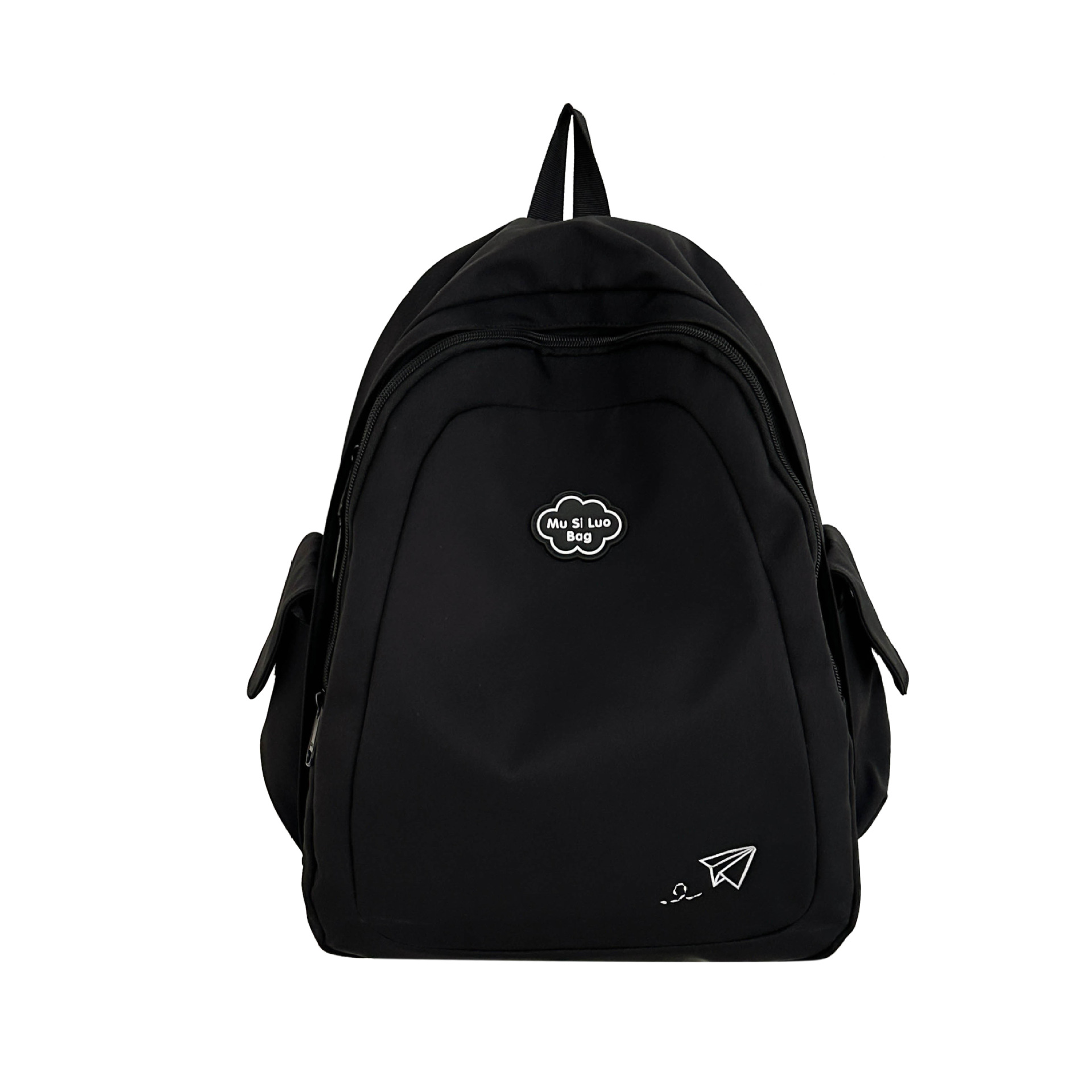 The schoolbag is an Instagram female Korean college student with a high level of appearance, simple and solid color, versatile backpack, and a lightweight Japanese-style travel backpack Item Picture