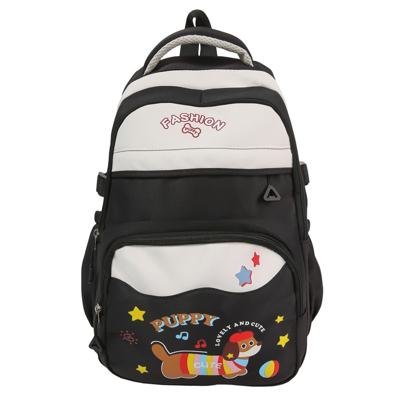 Fresh, sweet and cute cartoon animal print schoolbag 2025 new style, fashionable and versatile, large-capacity student backpack Item Picture