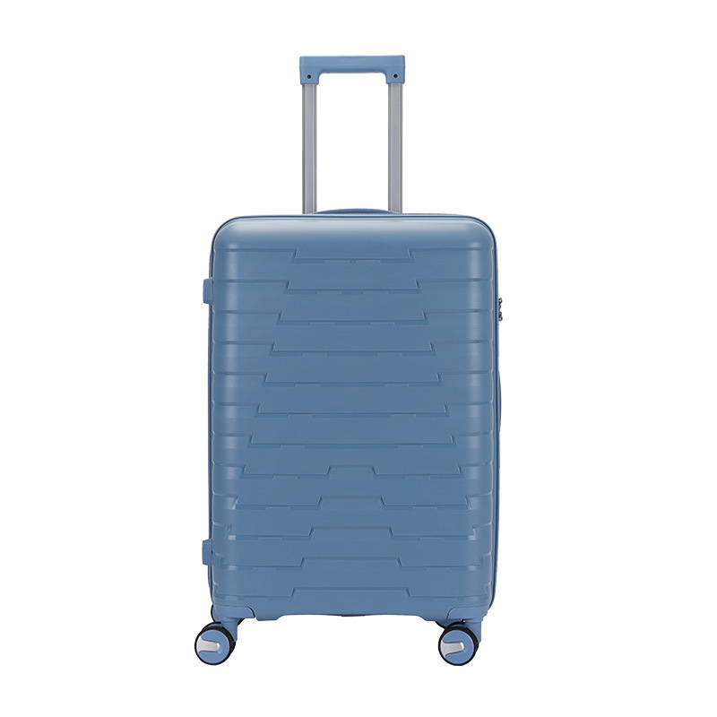 Cross-border new PP trolley case 20 24 28 foreign trade three-piece set zipper suitcase Adult carry-on suitcase travel case Item Picture