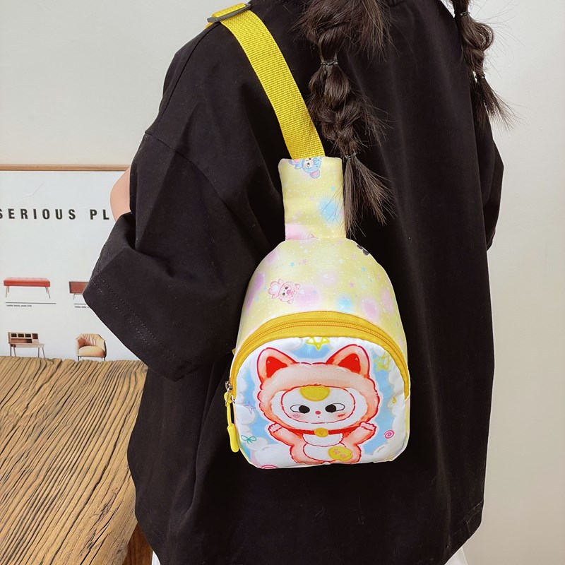 Spring 2025 new children's chest bag, fashionable cartoon single-shoulder crossbody bag for boys and girls, outdoor travel coin purse Application Scenario
