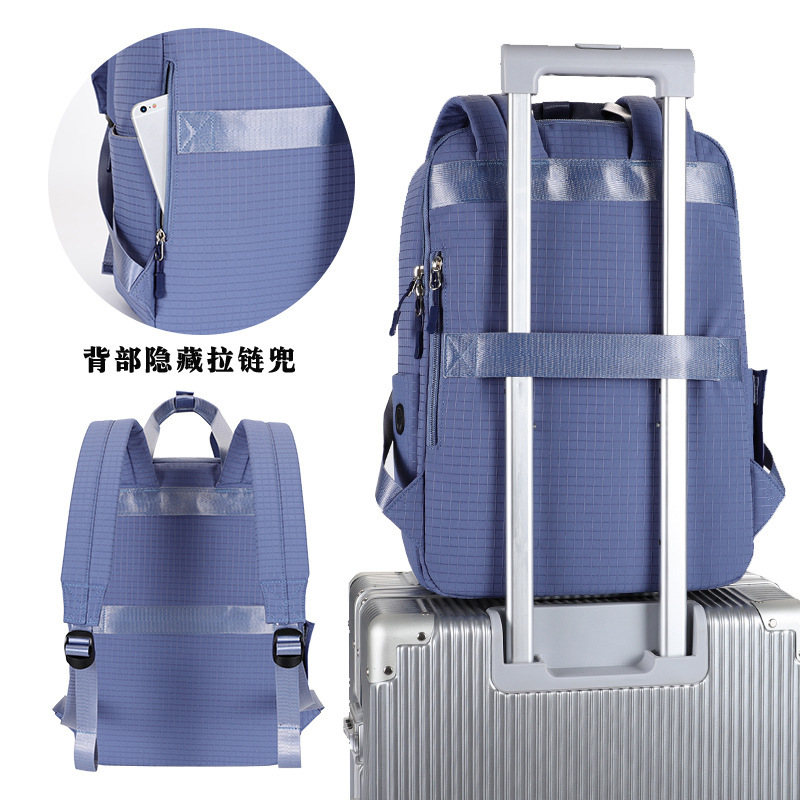 New minimalist women's casual backpacks, lightweight computer backpacks, business commuting backpacks, and travel backpacks Specification drawing