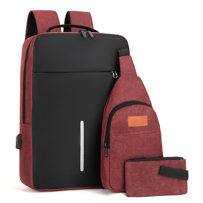 Lightweight, versatile, wear-resistant and waterproof Oxford fabric backpack, business large-capacity commuting computer bag, casual men's backpack Item Picture