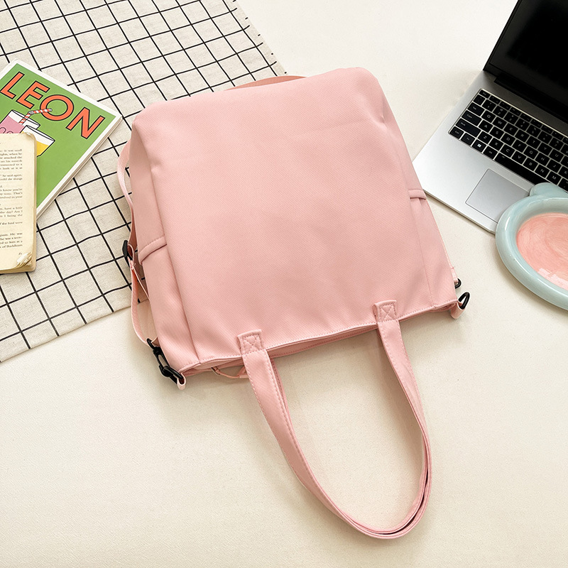 A simple and versatile single-shoulder student class bag for women in the spring of 2025, featuring a fresh and casual style with a large capacity Specification drawing