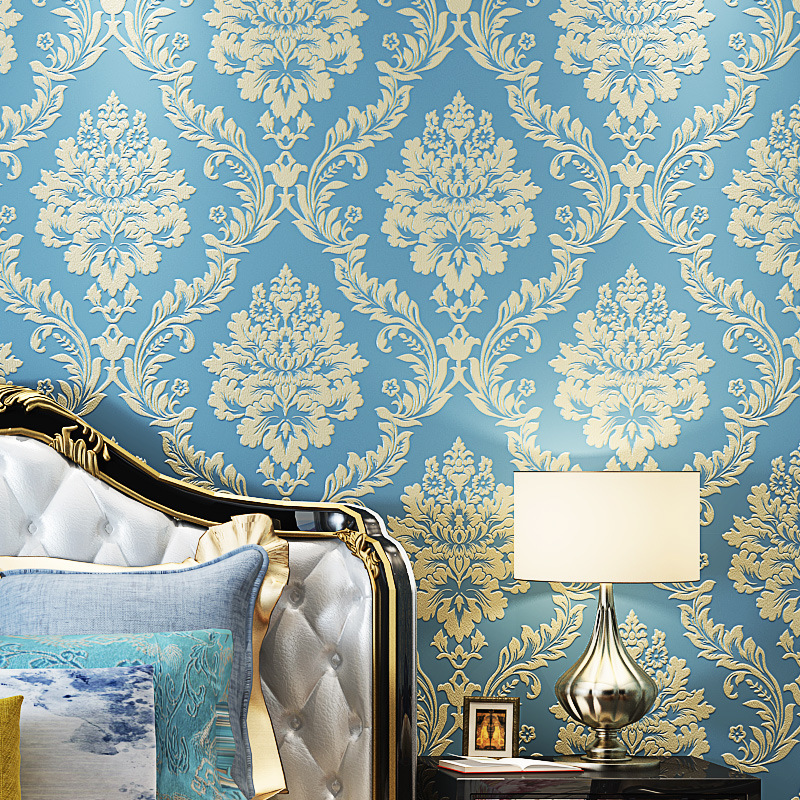European-style wallpaper, 3D non-woven fabric wallpaper, living room, bedroom, TV background, modern and simple non-self-adhesive wallpaper Specification drawing