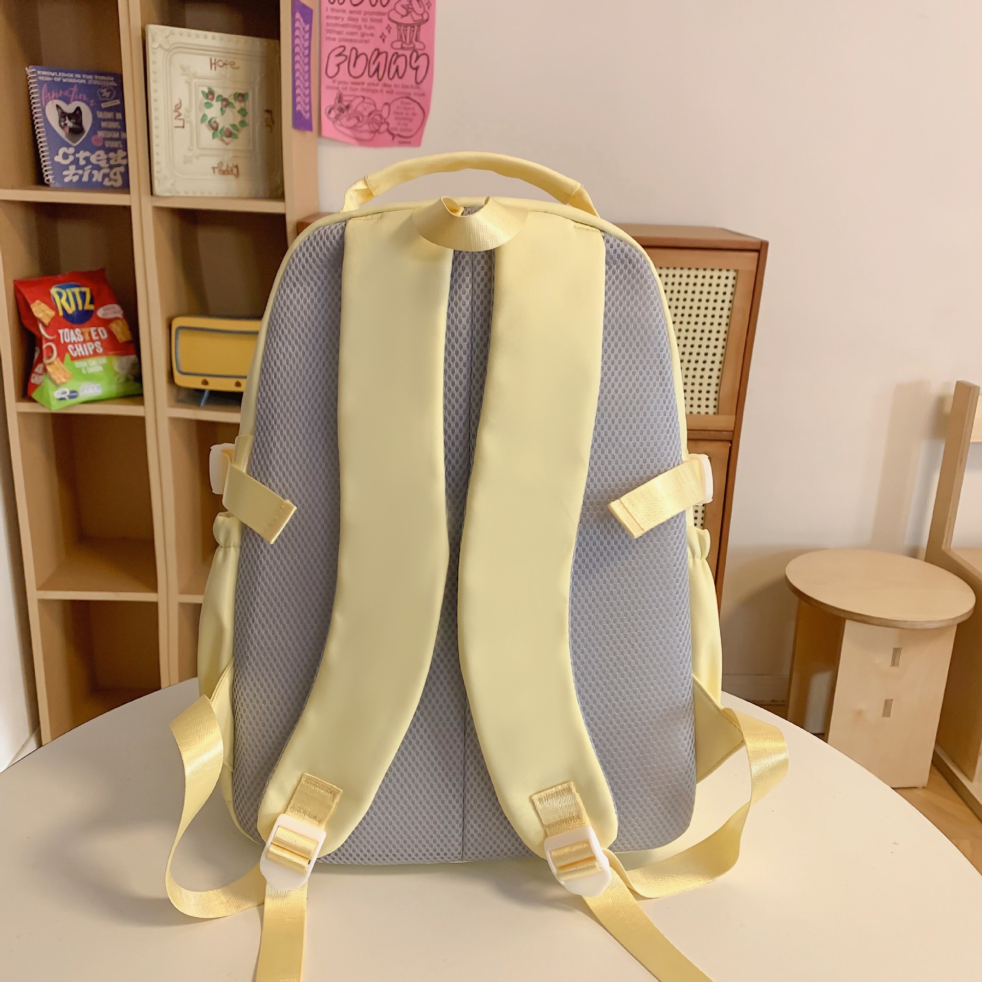 Spring new high-appearance-level Ins-style schoolbag for girls, sweet Korean style, cute backpacks for primary school students from grades three to six Specification drawing