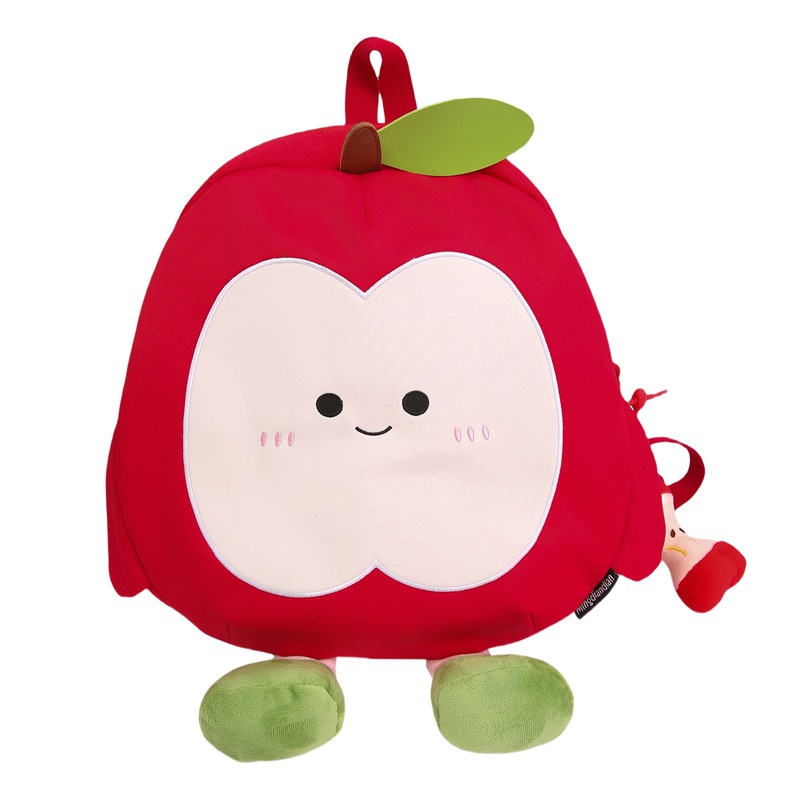 2025 New cute Apple backpack, cartoon large-capacity student schoolbag, travel, leisure and commuting lightweight backpack Item Picture