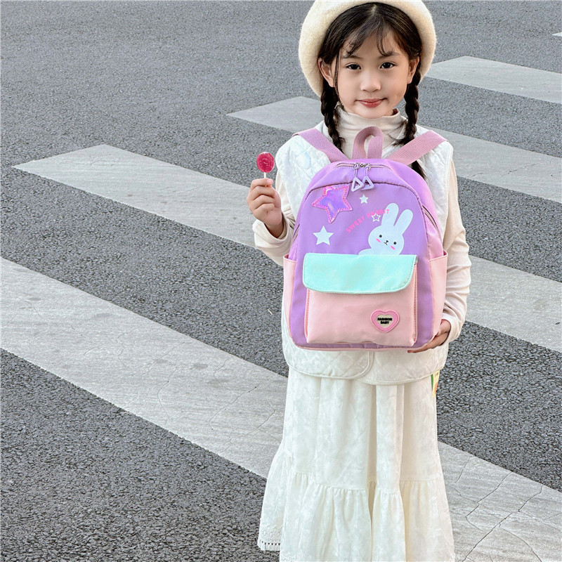 Ultra-light kindergarten children's schoolbag, 3-5 years old girls' schoolbag, reducing burden and protecting the spine, cartoon cute backpack Specification drawing