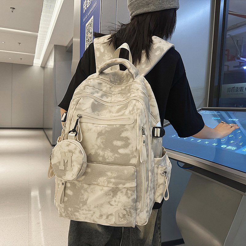 New schoolbag for men: High appearance level, Korean style, trendy, large capacity, dirt-resistant, multi-layered backpack for junior and senior high school students, and for women details Picture
